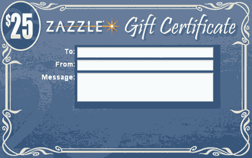 Zazzle.com Gift Certificates