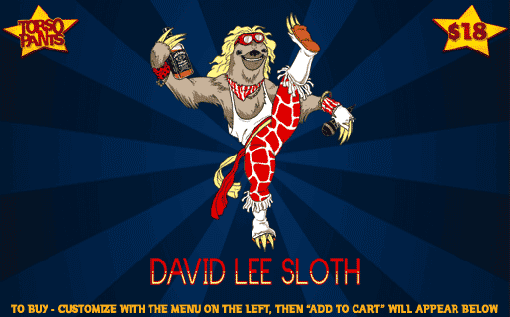 David Lee Sloth T-Shirt from Torsopants