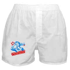 A Woman\'s Place is in the White House Boxer Shorts