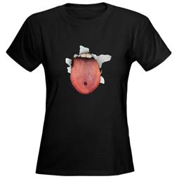 Pierced Tongue Burster Tee Shirt