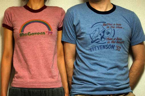 McGovern T-Shirt and Stevenson T-Shirts from Retro Camapaigns