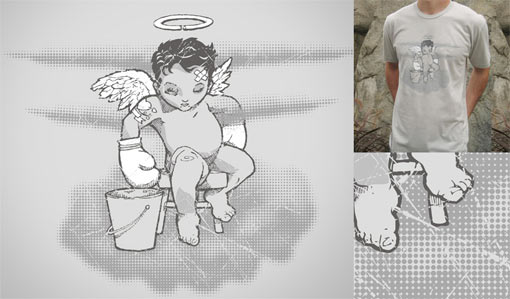 Beat Up Angel T-Shirt by Draco at Uneetee