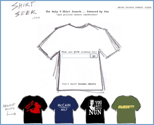 shirtseek.com t-shirt search engine