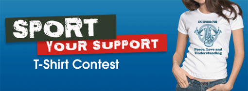 Sport Your Support T-Shirt Contest at Cafepress