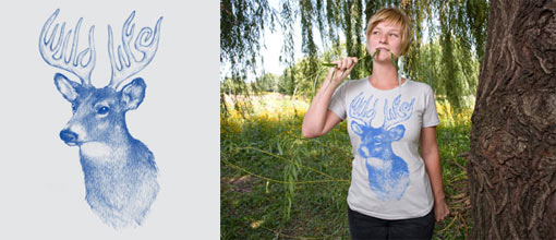 Wildlife Antlers T-Shirt by Brock Davis at Threadless.co</a srcset=