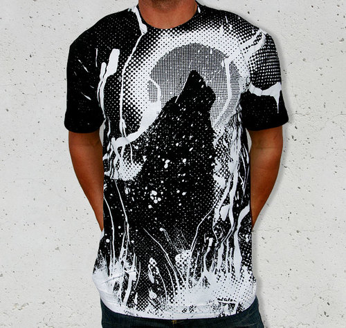 Black Moon Rising T-Shirt at Design by Humans