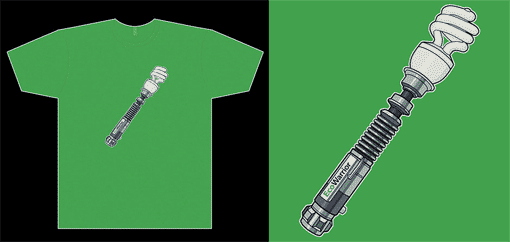 Jedi Ecosaber T-Shirt at RedBubble