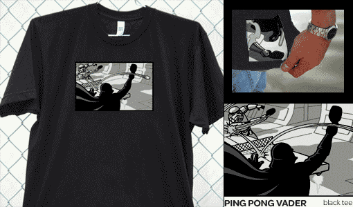 Ping Pong Vader T-Shirt at Oddica