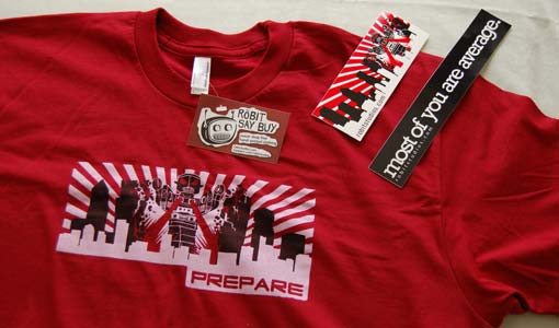 Prepare for Robots T-Shirt at Robit Studios