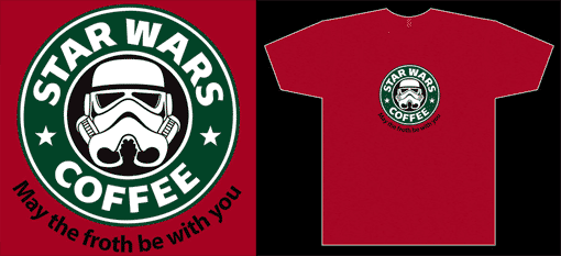 Star Wars Coffee T-Shirt at Red Bubble