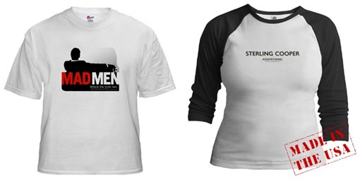 Mad Men Tee Shirts at Cafepress