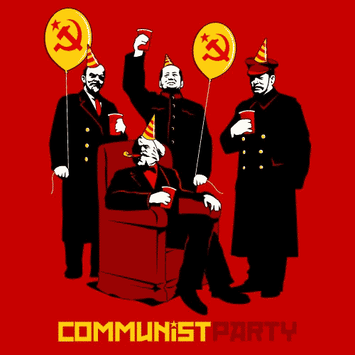 The Communist Party T-Shirt by Tom Burns at Loiter