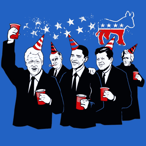 The Democratic Party T-Shirt by Tom Burns at Loiter
