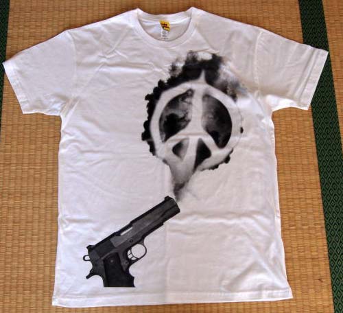 Give Peace a Shot T-Shirt from Crooked Monkey