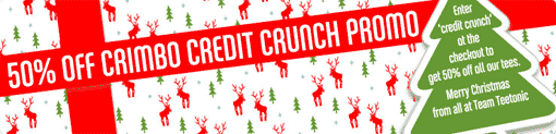 50% Off Christmas Credit Crunch Promo at Teetonic