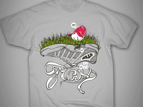Dont Step on the Grass! by Draco at Cameesa (Future T-Shirt)