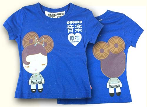 Harajuku Lovers Blue Ongaku T-Shirt Harajuku Lovers Blue Ongaku T-Shirt