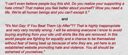 Hatemail to T-Shirt Hell