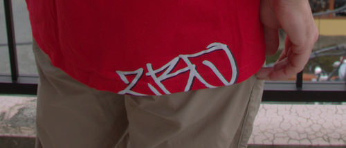 ZBQ logo on t-shirt is very stylish