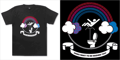 Asses want to be washed too T-Shirt by POLYGRAPH at Graniph