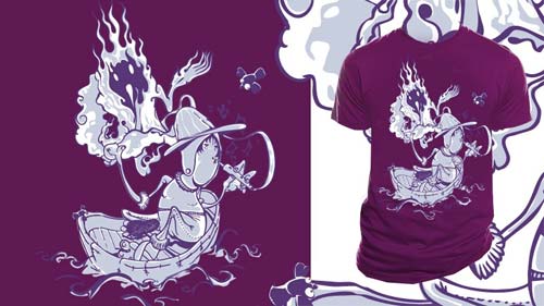 Fire Song T-Shirt by zitone at Teextile
