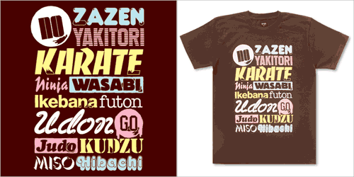 Japanese written in English T-Shirt by Steinski at Graniph