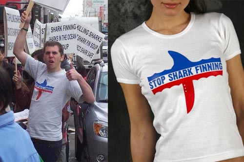 Stop Shark Finning T-Shirt at Ban T-Shirts