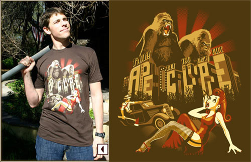 Ape-ocalypse T-Shirt by Leon Ryan at Go Ape Shirts