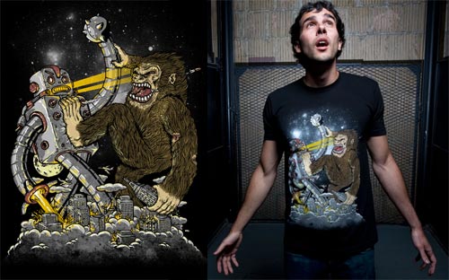 Battle of the Giants T-Shirt by Alex Solis at Threadless