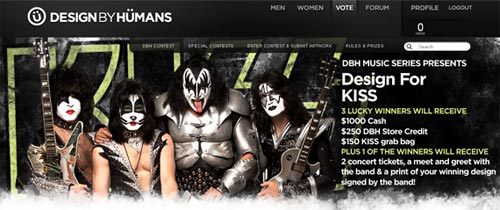 Design T-Shirts for KISS and win great cash prizes and more.