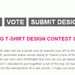 How to win a t-shirt design contest.