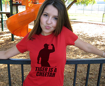 Tiger Is A Cheetah T-Shirt from Deez Teez