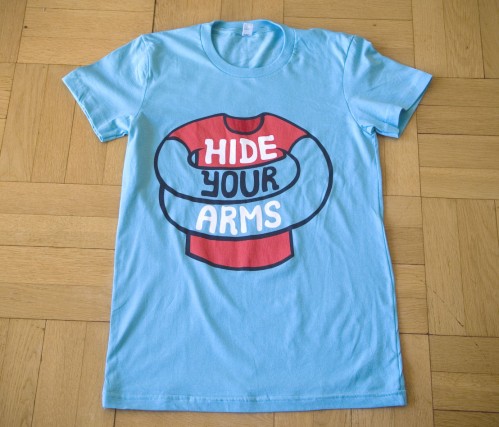 Hide Your Arms logo t-shirt