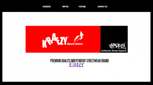 Kraezy.com home page