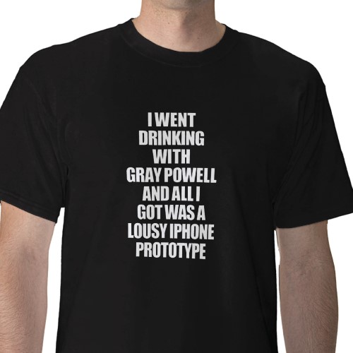 The Unofficial Gray Powell iPhone t-shirt