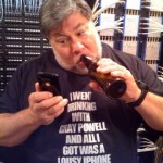 Gray Powell iPhone t-shirt modeled by Woz