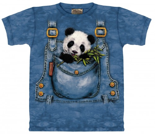 Panda Bear Pocket Youth T-Shirt