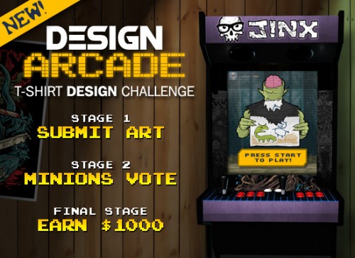 JiNX Design Arcade T-Shirt design contest