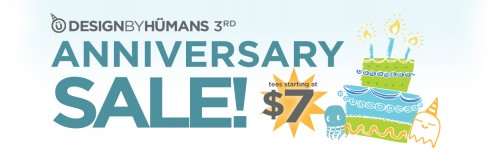 Design by Humans anniversary sale: $7 T-Shirts
