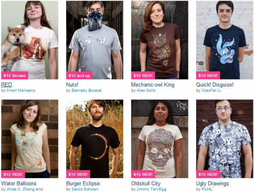 $10 T-Shirts at Threadless