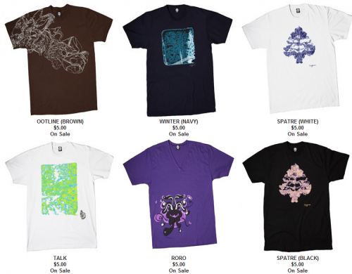 $5 t-shirts in the Hypnic sale