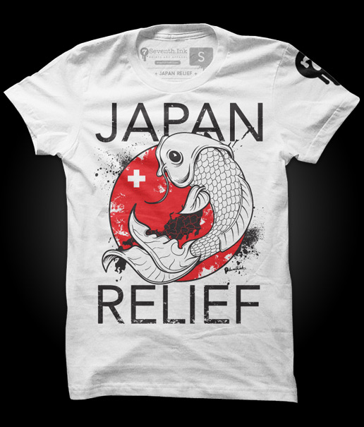 Japan Relief T-Shirt from Seventh.Ink
