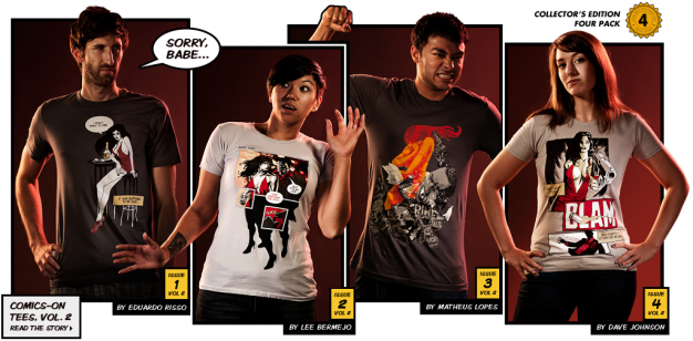Comics-on tees from Threadless