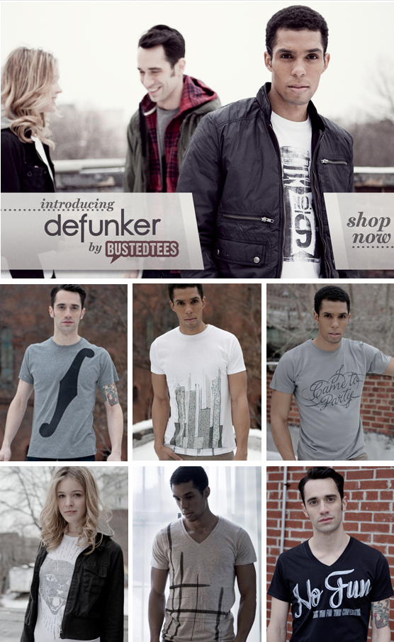 Busted Tees relaunch Defunker