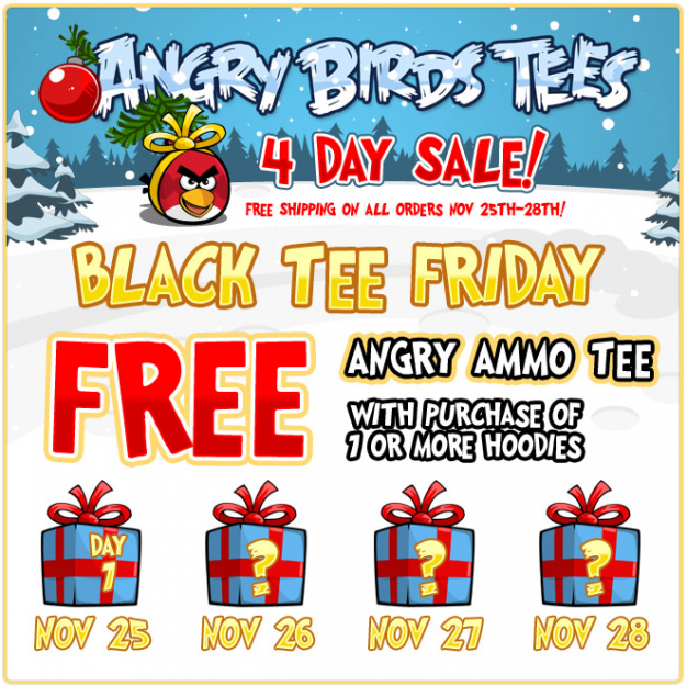 Angry Birds Black Friday Sale