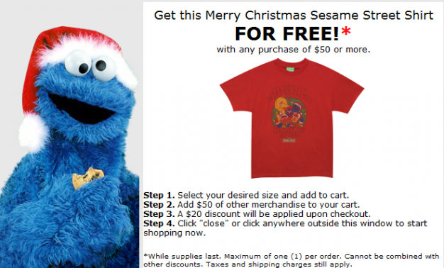 Merry Christmas Sesame Street T-Shirt