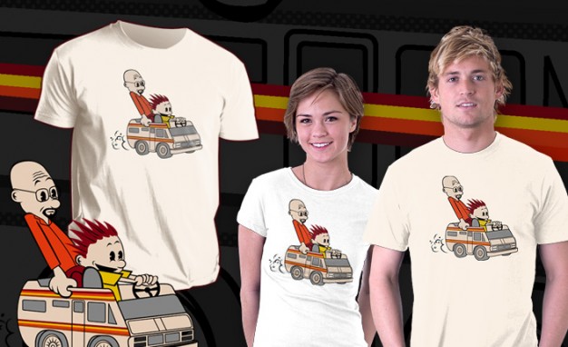 Jesse and Mr White Calvin and Hobbes Breaking Bad T-Shirt