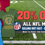 20 percent off NFL Merch at Wear Your Bear