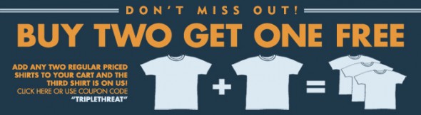 Busted Tees Buy 2, Get 1 Free Sale!