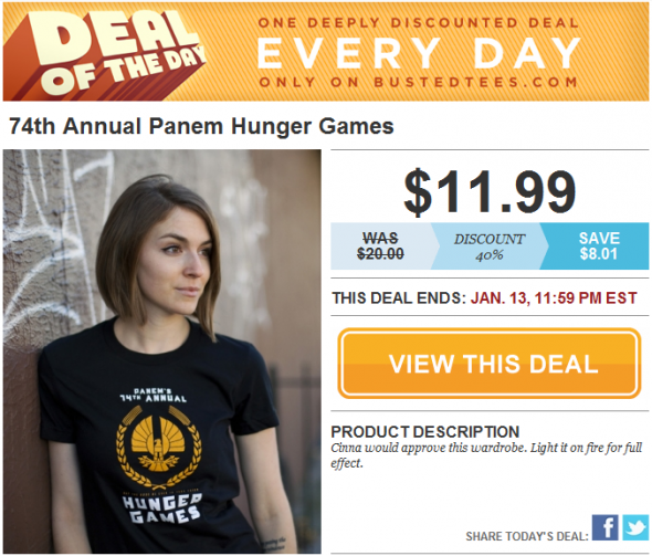 Busted Tees Hunger Games T-Shirt